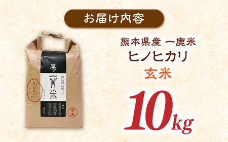 【天日塩を使用】一鹿米 ヒノヒカリ 米 玄米 10kg 【株式会社 夢アグリ】[ZCL030]