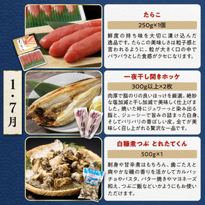 しらぬか海の恵みセット'24-'25【年3回定期便】_I050-1238