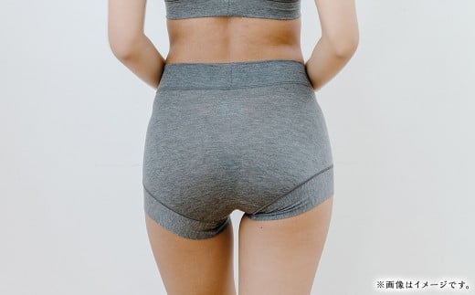 LLサイズ 超立体ショーツ スタンダード丈 ブラック