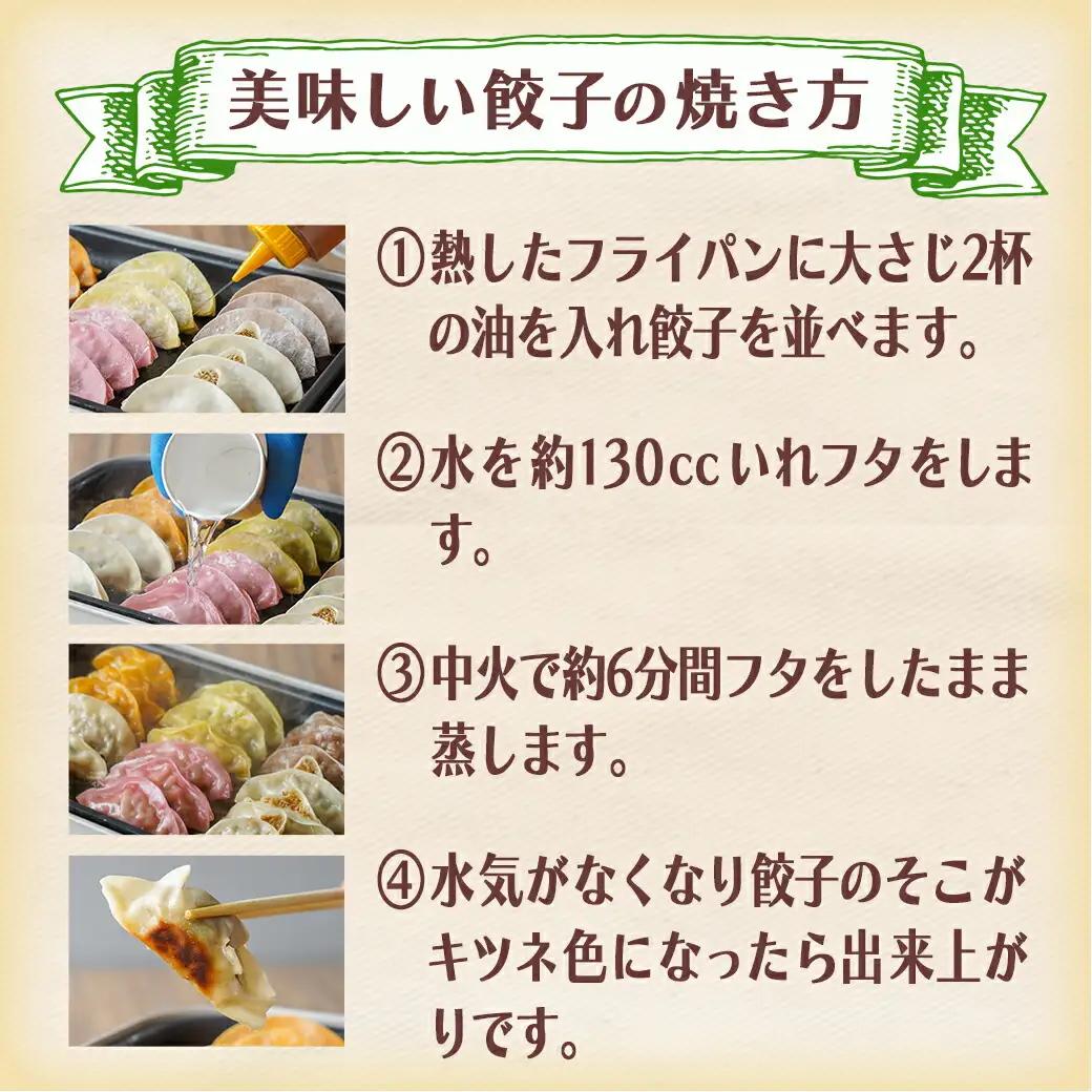 カラフル冷凍生餃子 食べ比べセット4種合計40個★肉・梅しそ・チーズ・キムチ★ ≪みやこんじょ特急便≫_LG-K601-Q_(都城市) 肉餃子 都城産豚肉使用 合計40個 4種類 柚子胡椒たれ付