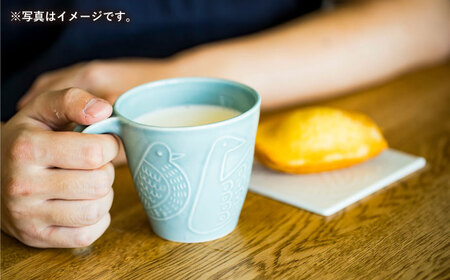【波佐見焼】bird マグカップ 2点セット（緑×藍）【アイユー】[UA41]