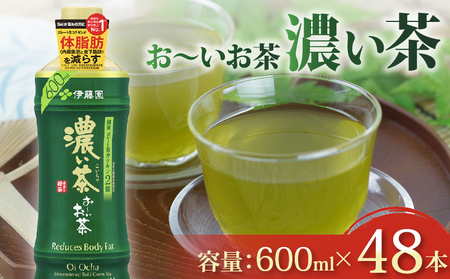 【機能性表示食品】おーいお茶濃い茶PET600ml×24本 2ケース 伊藤園