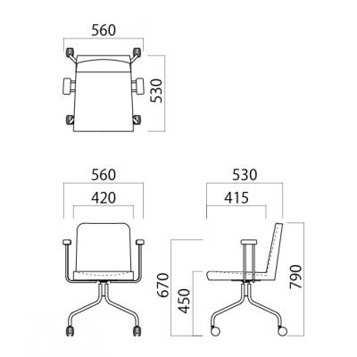 ふるさと納税 八尾市 QUONチェア　ニコA-RW(キャスター付/ワークチェア/テレワーク)(I125) |  | 03