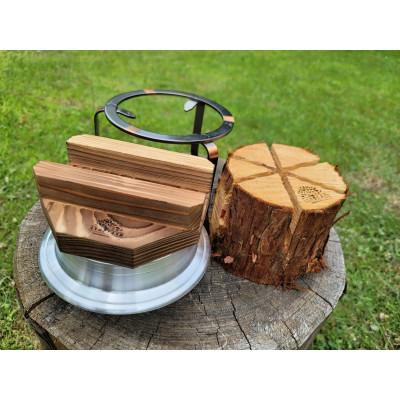 ふるさと納税 恵那市 恵那産ミニスウェーデントーチ×五徳×羽釜セット