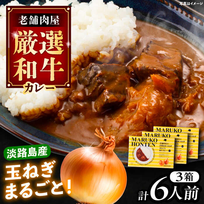 【ふるさと納税】丸小本店 老舗肉屋の淡路島産の玉ねぎまるごと和牛カレー 2人前450g×3個セット レトルト カレー 牛肉 和牛 ブランド牛 高級用 人気 おすすめ 簡単 調理 長期保存 カレー カレーライス レトルトカレー ビーフカレー 保存食 恵那市 / テンポイント[AUFN013]