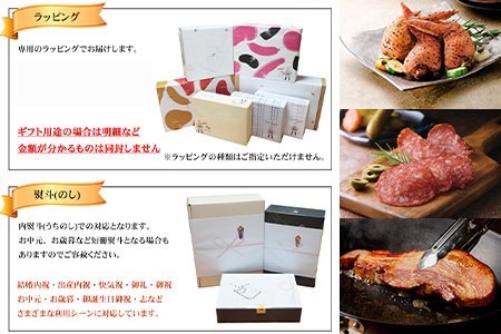 「母の日」匠のイチ押し 8点セット (合計約650g) ポケットン・サラミ・ハム・ベーコンなど 合成添加物不使用 詰合せ おつまみ おかず 贈答用 ギフト「母の日」Hahanohi