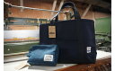 【ふるさと納税】No.079 Alberton M size Tote bag ＆ porch ／ 知多木綿 アルバートン 帆布 トートバッグ カバン かばん 鞄 ポーチ 送料無料 愛知県