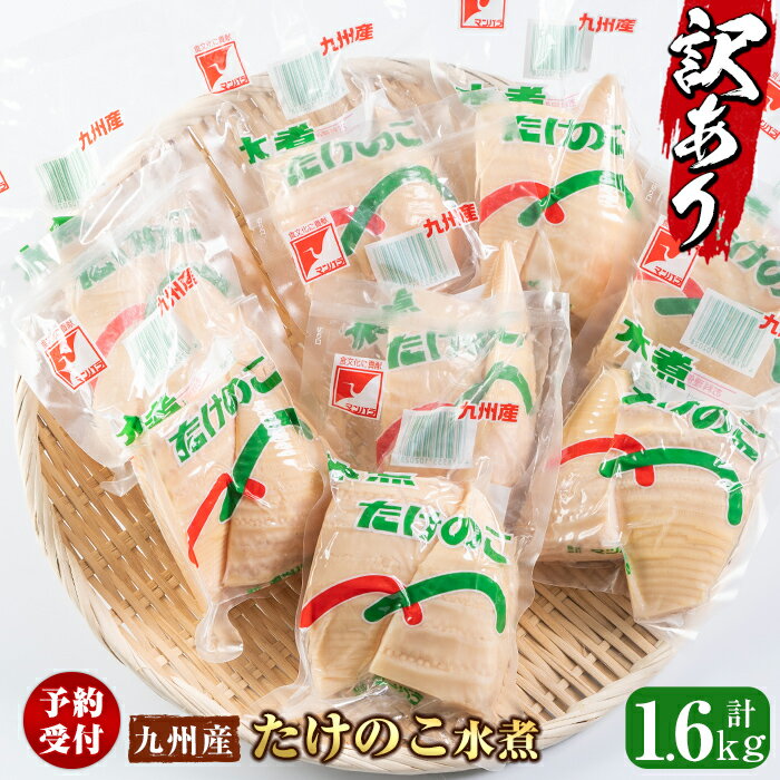 【ふるさと納税】《2026年1月下旬以降順次発送予定》＜訳あり＞九州産たけのこ水煮(200g×8P・計1.6kg) たけのこ 筍 タケノコ 水煮 国産 訳アリ 訳あり 常温保存 常温 料理 煮物 炊き込みご飯 おでん 料理 お手軽 予約 先行予約 【マツバラ】