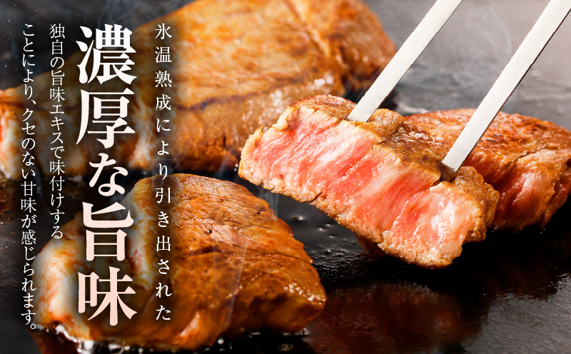 黒毛和牛 ヒレステーキ 400g【100g×4P 氷温熟成×極味付け 小分け 牛肉 和牛 経産牛 訳あり サイズ不揃い】 mrz0136_イメージ2