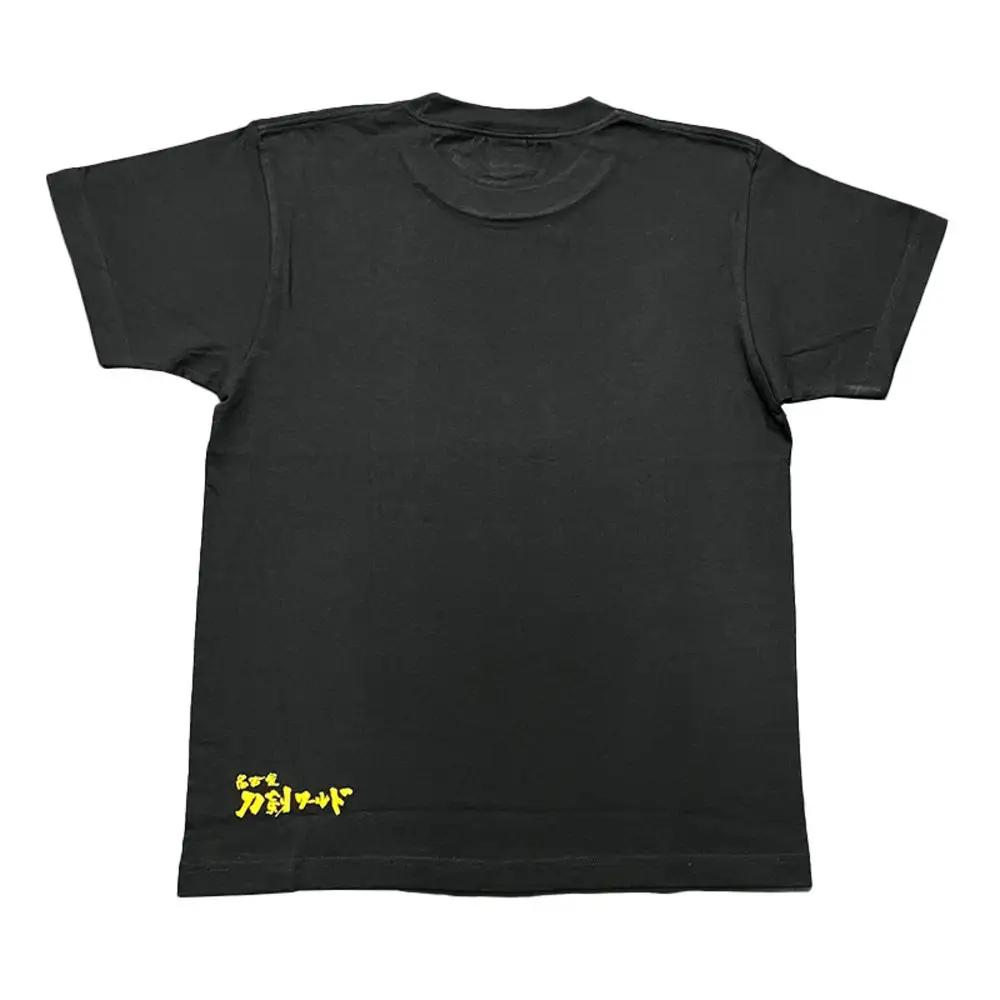 オリジナル【三英傑家紋Tシャツ】XLサイズ（ブラック）／名古屋刀剣博物館