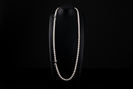 60cm真円系アコヤ真珠ネックレス＆ブレス：C820-001