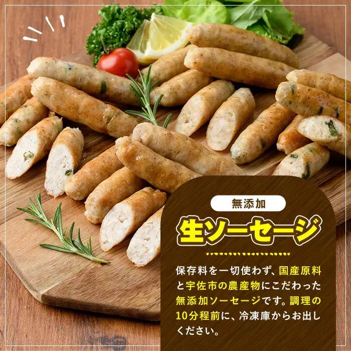 無添加生ソーセージ＆無添加ジビエ生ソーセージ 30本セット(合計6袋・6種) 国産 ソーセージ ジビエ 惣菜 おかず お弁当 おつまみ 小分け 詰合せ セット 勝負めし 【102001201】【サンセ