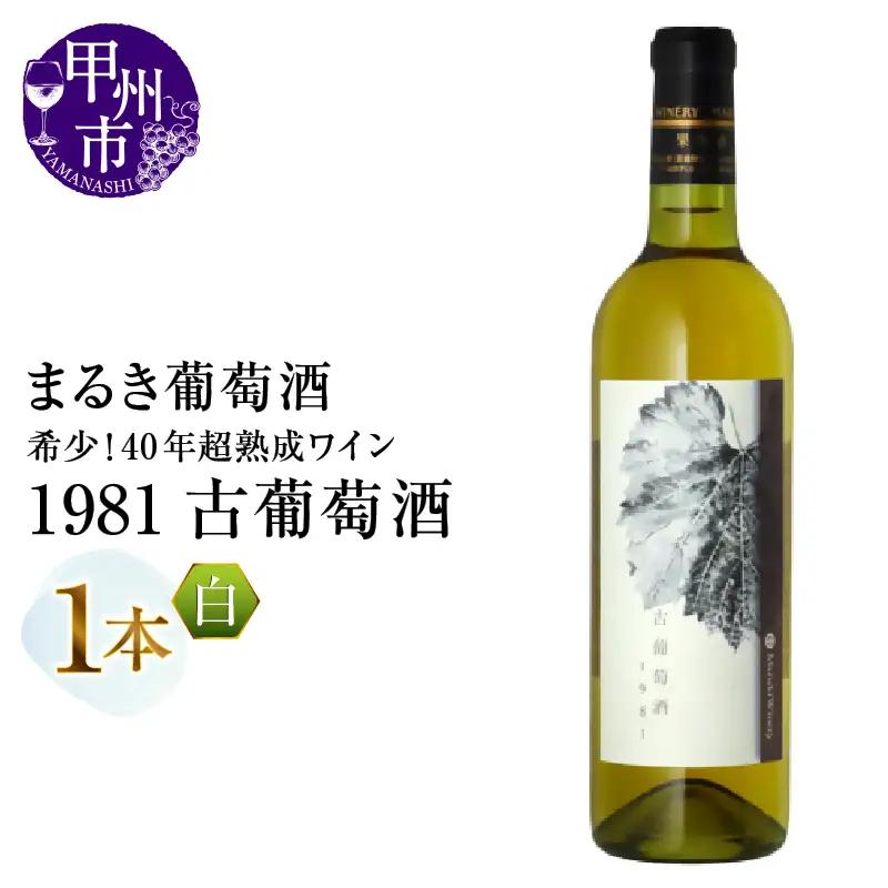 ワイン 『希少！40年超熟成ワイン』1981古葡萄酒【白】まるき葡萄酒（MG）G07-660