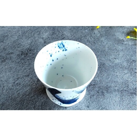 有田焼 至高の焼酎グラス 龍門【松尾陶器】酒器 焼酎グラス グラス お酒 食器 器 うつわ 磁器 陶磁器 コップ カップ 染付 A15-380_イメージ2