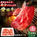 【ふるさと納税】【全6回定期便】 牛肉 愛姫牛 ロース 焼肉 用 400g（ 2人前 ）牛肉 定期便 ステーキ お肉 国産 焼肉 グルメ \レビューキャンペーン中/愛媛県大洲市/有限会社 木村屋精肉店[AGCC050] 167000 167000円 十六万七千 十六万七千円