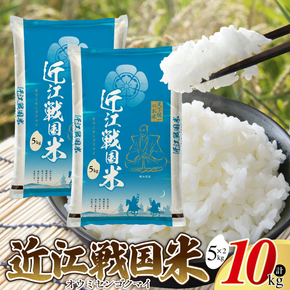 【ふるさと納税】 近江戦国米 5kg×2袋 計 10kg お米 米 おこめ 米 新米 精米 白米 ブランド米 コメ ご飯 一人暮らし 常温保存 備蓄 小分け 便利 お取り寄せ グルメ ご当地 特産 産地直送 送料無料 お歳暮 お祝い 贈り物 故郷納税 滋賀県 東近江 近江 B-A08 中川吉兵衛商店