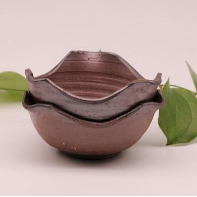 ふるさと納税 備前市 備前焼花形小鉢2個セット(登り窯) |  | 01