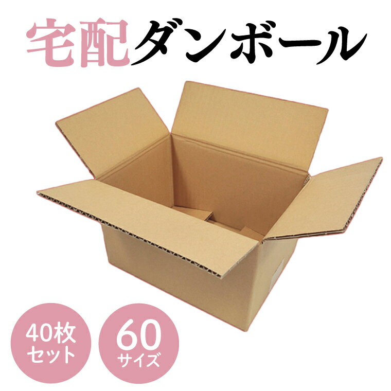【ふるさと納税】ダンボール 宅配 60サイズ 40枚セット(CX001)