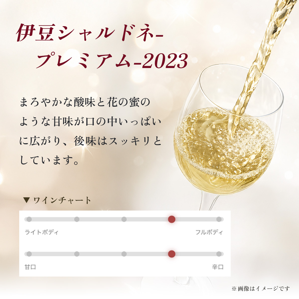 【日本ワインコンクール2025 銅賞】伊豆シャルドネ-プレミアム-2023（化粧箱入り）1本 750ml | ワイン 白ワイン Wine わいん ギフト 贈答 静岡 伊豆 | 023-005