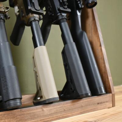 ふるさと納税 横手市 WOOD WORKS  ライフルスタンド 3丁掛+マガジンラックセット【本体:ブラウン】 |  | 03