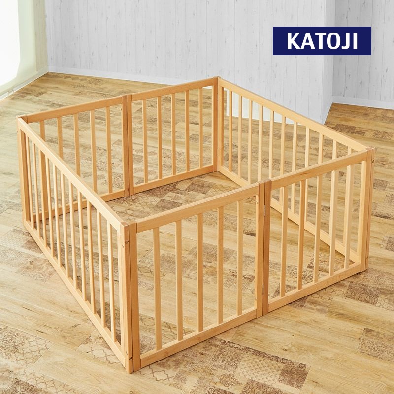 木製折りたたみベビーサークル（ナチュラル）