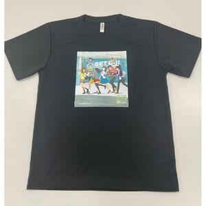 【京都市交通局】“地下鉄に乗るっ”10周年記念デザインＴシャツ（ブラック／Ｍサイズ）