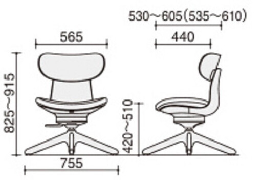 コクヨ チェアー イングライフ 背板合板タイプ ミディアムグレージュ ／肘無し・キャスター無しタイプ／在宅ワーク・テレワークにお勧めの椅子 C05-B10CGL-MAMA731 背合板（ミディアムアッ