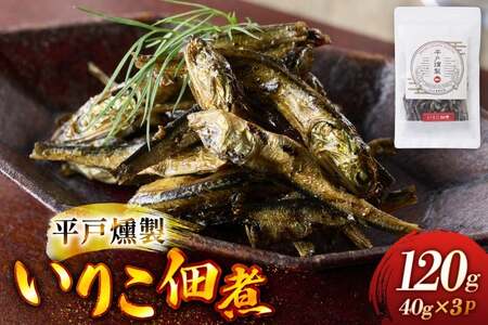燻製 魚 おつまみ イリコ佃煮 40g 3p 総計120g セット [ひらど新鮮市場 長崎県 平戸市 hr42bgy400215]