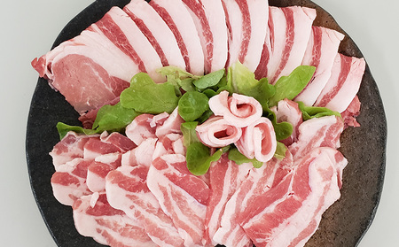 【沖縄アグー豚】東村産　パイとん　焼き肉用（バラ＆ロース／計1.2kg） あぐー あぐー肉 アグー アグー肉 豚肉 パイとん 焼肉 豚焼肉 ブランド豚 豚バラ 豚ロース パイン パイナップル パインア