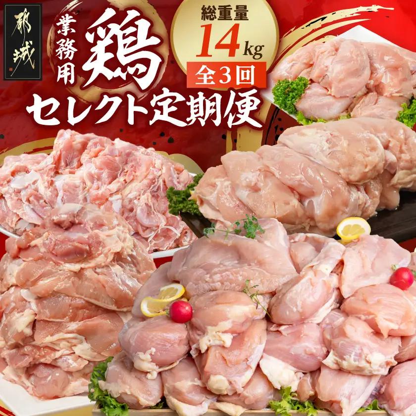 【☆セレクト定期便☆】【業務用】鶏定期便(3ヶ月)2月・4月・6月お届け≪2027年お届け≫〔T36E-3-S008〕_(都城市) 宮崎県 若鶏 もも むね 1枚肉 カット無