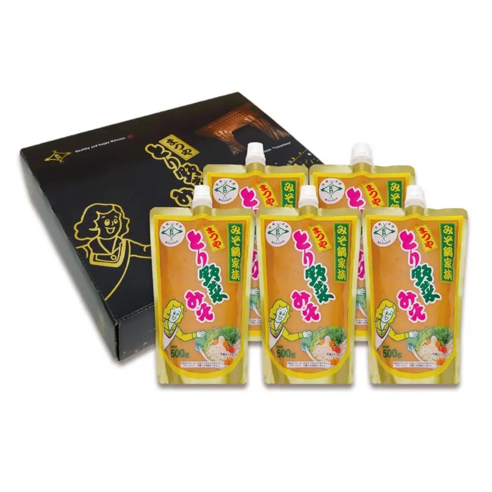 とり野菜みそ キャップ付 500g × 5袋（1箱） ｜ みそ 味噌 