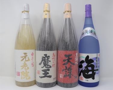 No.4065-3　魔王・天誅・海・元老院 一升瓶4本セット