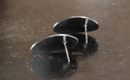 ジュエリー オーバルピアス 彫金 シルバー925 アクセサリー