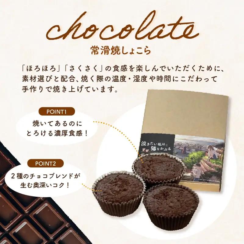映画「泣きたい私は猫をかぶる」とのコラボ焼菓子　常滑焼しょこら ６個入り│マフィン カップケーキ 焼き菓子 洋菓子