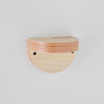 ふるさと納税 芦別市 PLYWOOD laboratory　Paper-Wood 壁付け棚「cap」(S)