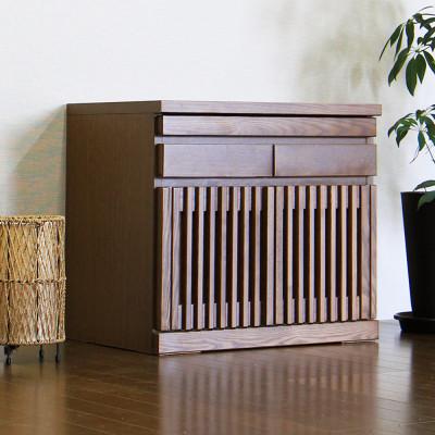ふるさと納税 大川市 仏壇下台 大川家具 完成品 60cm AKBU-02-60L LBR
