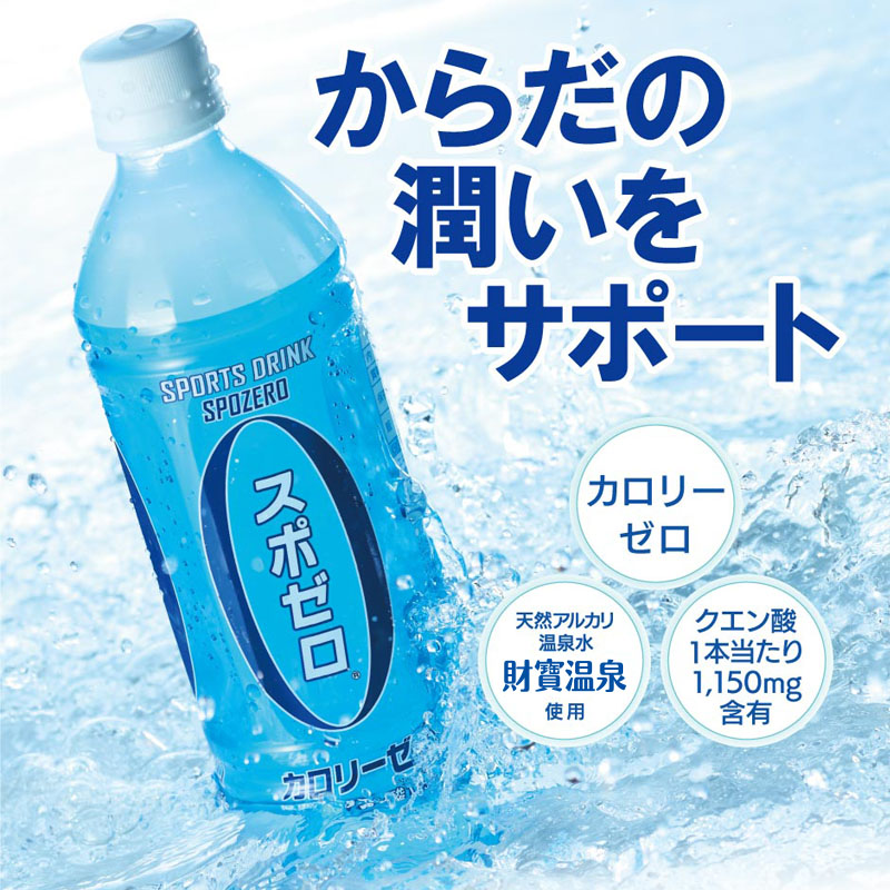 B2-22126／【3回定期】 財寶温泉 スポーツドリンク ペットボトル 500ml×24本
