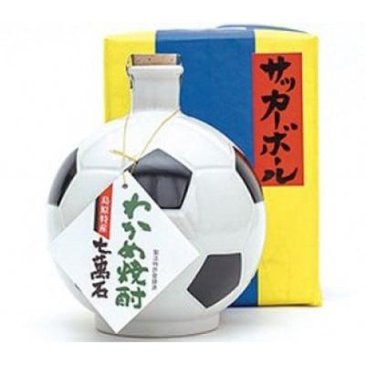 ふるさと納税 島原市 サッカーのまちから贈る　サッカーボール型ボトルわかめ焼酎　720ml×1本
