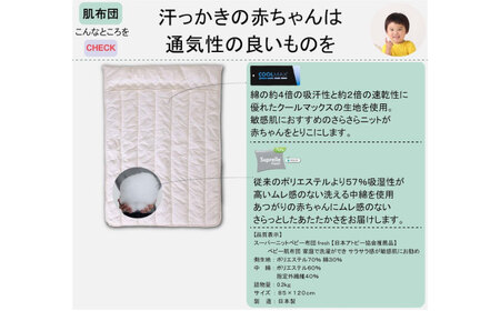 ベビー布団セット 日本アトピー協会推薦品 ふわサラ ベビー布団4点セット レギュラーサイズ 敷布団 敷きパッド カバー 日本製 洗える シーツ ふわふわ さらさら 赤ちゃん 広島県福山市/株式会社ハシ