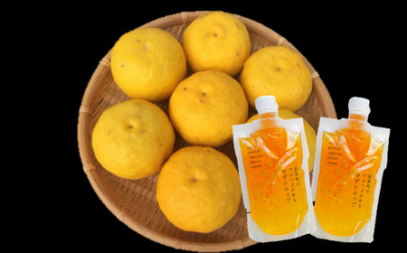 柚子三昧 ゆず玉 ゆずシロップ セット 期間限定 ゆず 柚子 シロップ 詰め合わせ セット 数量限定 6個 200g 2パック ギフト 贈り物 プレゼント  料理 お酒  TR-18