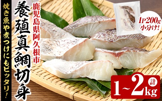 
                  ＜内容量が選べる！＞養殖真鯛切身(約1～2kg) 鹿児島県 阿久根市 たい タイ 真鯛 魚貝 魚介 海産物 切身 切り身 煮物 煮つけ 焼き魚 おかず おつまみ 小分け【さるがく水産】
                