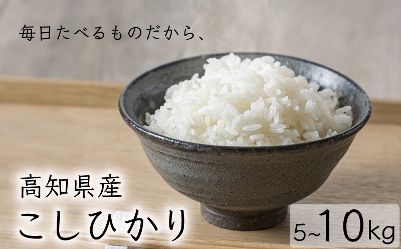 
                  令和7年産 コシヒカリ 選べる 5kg 10kg お米 白米 精米 数量限定 スピード発送 ごはん ご飯 高知県産 弁当 こしひかり おにぎり 料理 令和7年 R7年 美味しい 美味 うまい 甘み ツヤ 粒立ち 冷めても美味しい 土佐 自然豊か 温暖 清らかな水 山 丹精込めて育てた 食卓 家庭 贈り物 ギフト プレゼント 炊飯 おかず 和食 日本食 郷土料理 安芸市 高知県
                