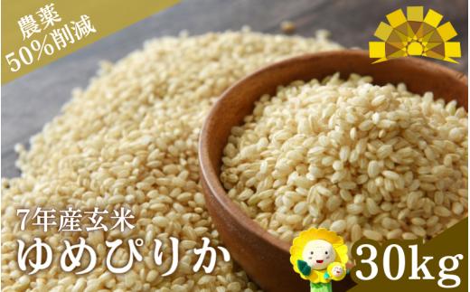 令和7年産 玄米 ゆめぴりか 新米 30kg / ごはん こめ 米 お米 北海道 北海道米 【kja400-yume-g30-R7A】