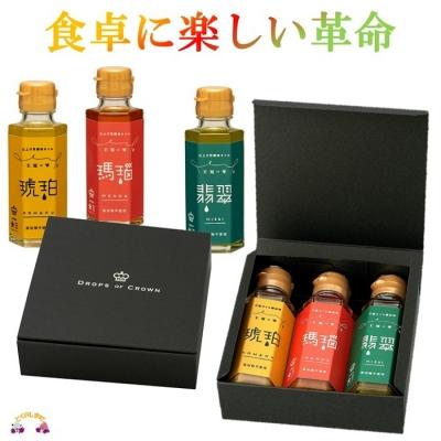 ふるさと納税 徳之島町 〜食卓に楽しい革命〜素材の旨味を引き出す万能調味料3本ギフト(食品添加物不使用) |  | 01