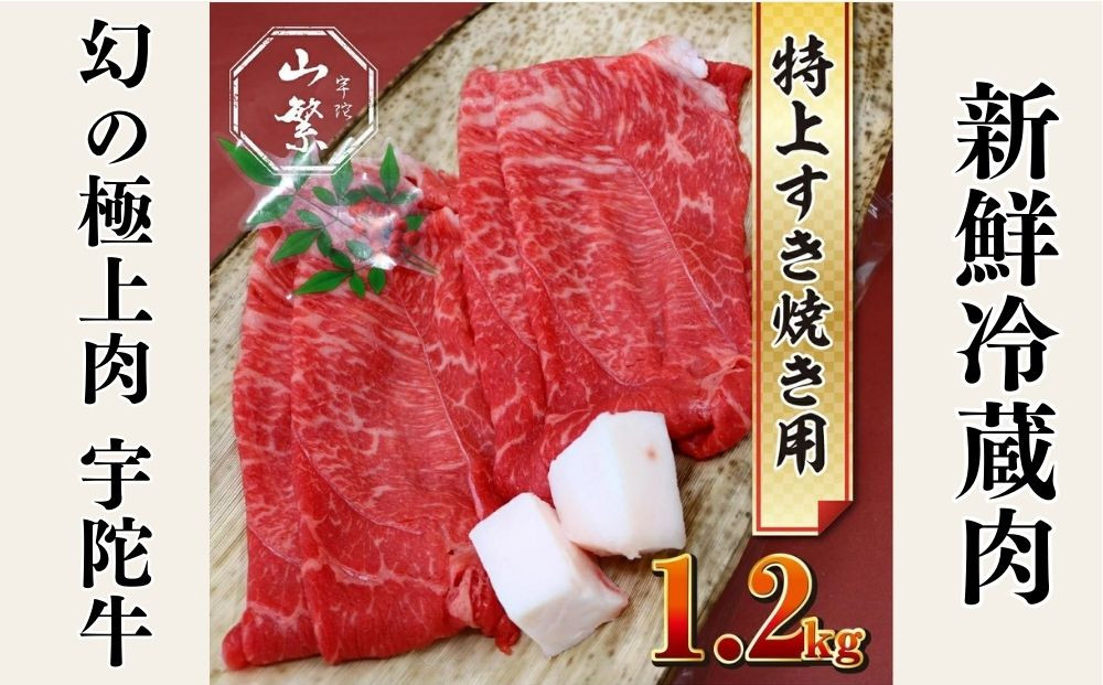 
                  特産 認定肉 宇陀牛 国産 黒毛和牛 特上 すき焼 約1.2kg チルド / 宇陀 山繁 ふるさと納税 牛肉 人気 BBQ 焼きしゃぶ キャンプ 寄付 ランキング おすすめ グルメ 肉 返礼品 送料無料
                
