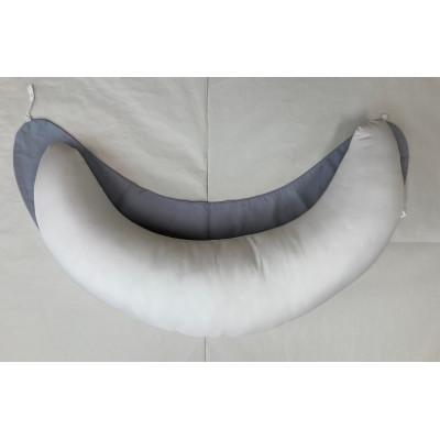 ふるさと納税 泉大津市 安心の日本製　授乳クッション枕　1個　綿100%の専用カバー(ファスナー式)　グレー　2枚付 |  | 01