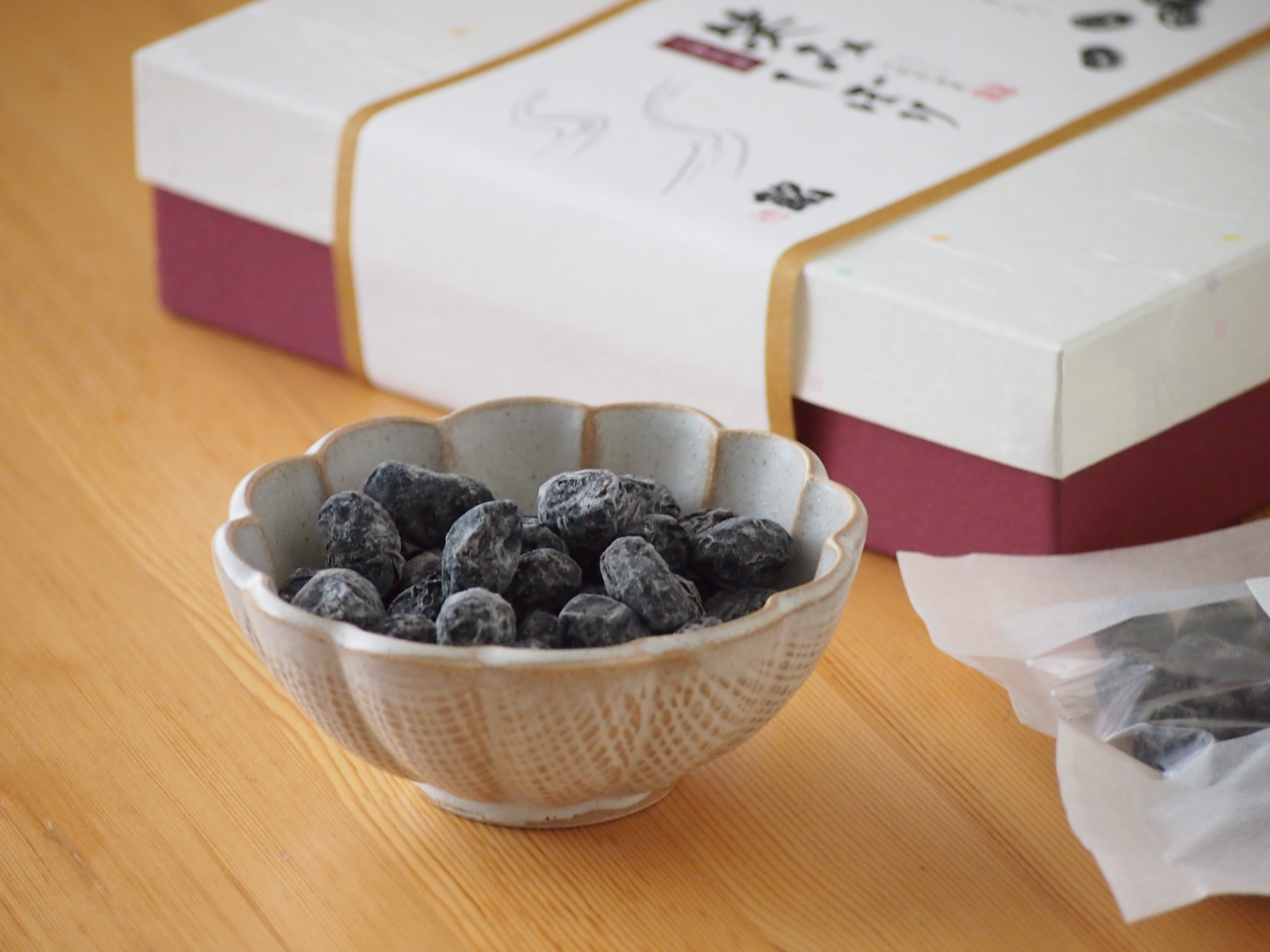 
しぼり黒豆甘納豆「笑みしぼり」ギフトセット
