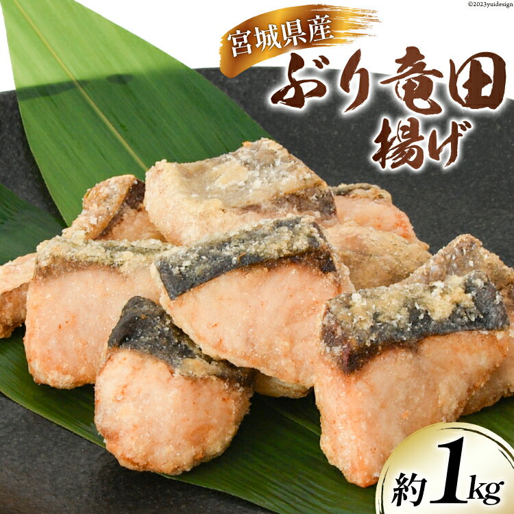 【ふるさと納税】ブリ 竜田揚げ 約1kg 宮城県産 [さんりくみらい 宮城県 気仙沼市 20564028] 惣菜 鰤 ぶり 竜田 魚 簡単調理 冷凍 おかず おつまみ 冷凍食品 魚介