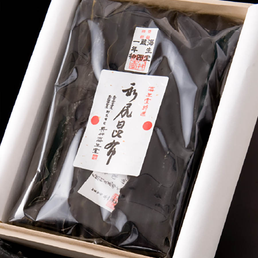 ＜奥井海生堂＞木箱入長期熟成蔵囲利尻昆布400g入【OKU-120】