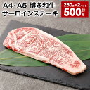 【ふるさと納税】【A4・A5】博多和牛 サーロインステーキ 250g×2パック 計500g 黒毛和牛 和牛 牛肉 お肉 肉 冷凍 国産 九州 福岡県産 福岡県 太宰府市 送料無料